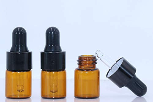 2mL Amber Dropper Vials (3-pk)
