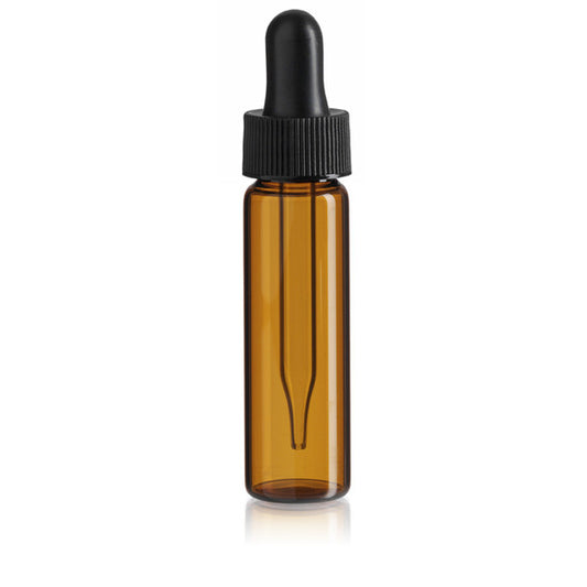 7.5mL Amber Dropper Vials (12-pk)