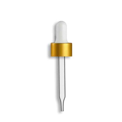 Dropper Caps — White & Gold (12-pk)