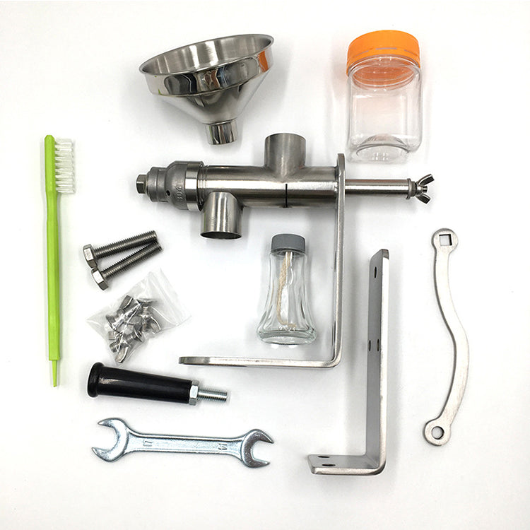 Manual Oil Press — kit contents